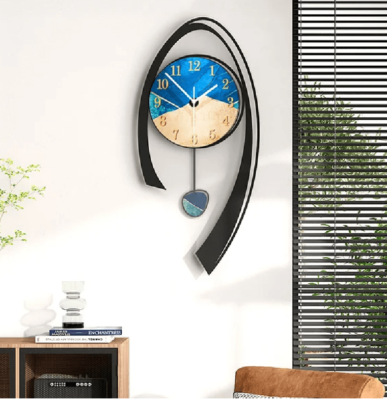 24.8 Multi-Color Modern Acrylic Wall Clock Decor Home Hanging Art Living Room Bedroom - CLASSY CLOSET BOUTIQUE