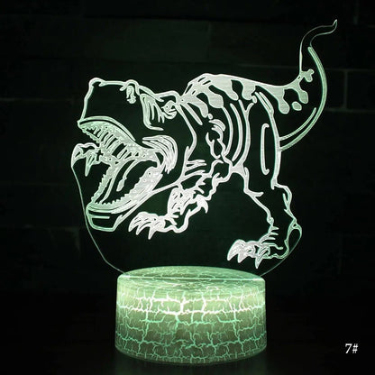 3D LED Night Light Lamp Dinosaur Series - CLASSY CLOSET BOUTIQUE3D LED Night Light Lamp Dinosaur SeriesB3802D1B813B4DF8A074DA9B4068DD9C7 Tyrannosaurus7Color No Remote