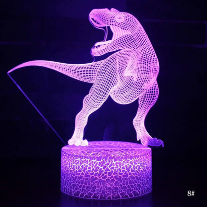 3D LED Night Light Lamp Dinosaur Series - CLASSY CLOSET BOUTIQUE3D LED Night Light Lamp Dinosaur Series591D878CDFCB4718BB42BF2899AE5F358 Tyrannosaurus7Color No Remote