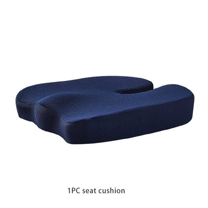 Summer Office Cushion Lumbar Back Support One Set Of Sedentary Gods Memory Foam Seat Cushion Chair Pad - CLASSY CLOSET BOUTIQUE