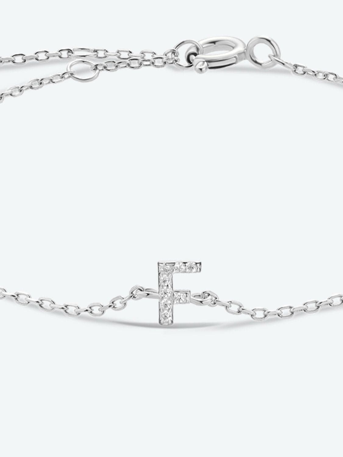 A To F Zircon 925 Sterling Silver Bracelet - CLASSY CLOSET BOUTIQUEA To F Zircon 925 Sterling Silver Braceletjewelry101300165476303101300165476303F-SilverOne Size