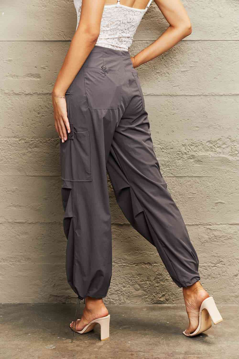 Drawstring Waist Joggers with Pockets - CLASSY CLOSET BOUTIQUE