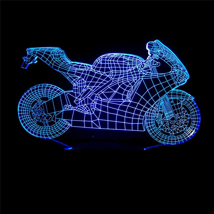 Creative Motorcycle Model 3D Illusion Night Light LED Lamp USB Touch 7 Color Changing Table Decoration Lights Gift - CLASSY CLOSET BOUTIQUECreative Motorcycle Model 3D Illusion Night Light LED Lamp USB Touch 7 Color Changing Table Decoration Lights GifteperloDJ01ADMI1807040051