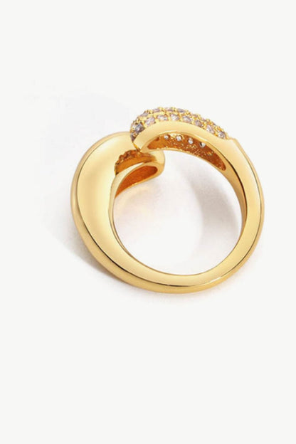 Crystal Polished Bypass Ring - CLASSY CLOSET BOUTIQUECrystal Polished Bypass Ringjewelry100100929326035100100929326035Gold6