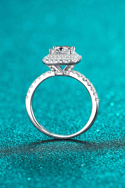 Sterling Silver 1 Carat Moissanite Ring - CLASSY CLOSET BOUTIQUE