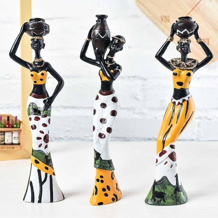 Exotic Resin Doll African Character Creative Study Office Decorative Gift Ornaments - CLASSY CLOSET BOUTIQUEExotic Resin Doll African Character Creative Study Office Decorative Gift Ornamentseperlo309818ABA39B4F1DB4CA36A31C0D17BDGreen 3Pcs SetAs Picture Shown