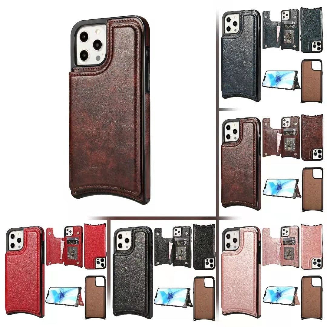 For iPhone 14 phone leather case Crazy Horse Apple 13 phone case Creative max skin insert card protective case - CLASSY CLOSET BOUTIQUEFor iPhone 14 phone leather case Crazy Horse Apple 13 phone case Creative max skin insert card protective caseeperlo70CA1BCDD90D44779B9CE815AAAE8A8ABlack (with lanyard)iphone 14 Pro Max
