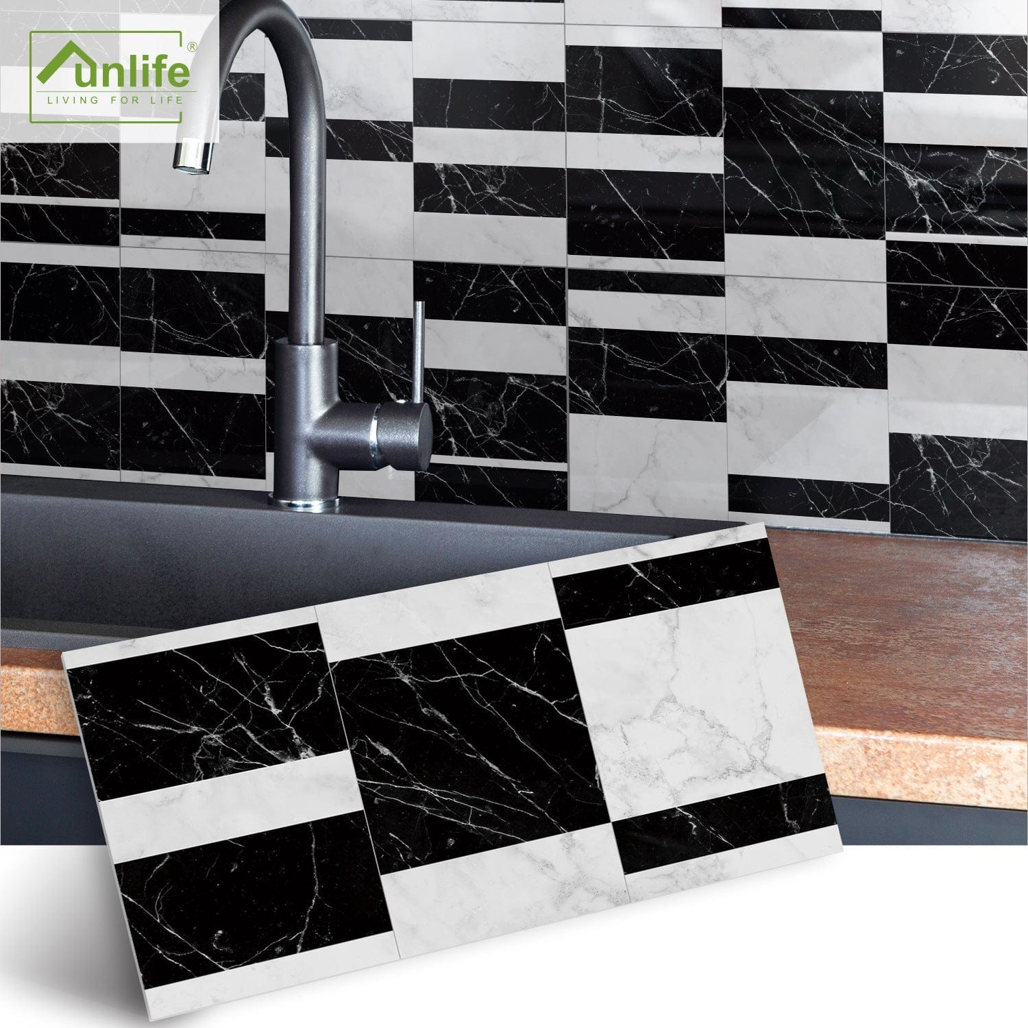 Funlife City Lights Thickened Brick Stickers Mosaic Marble Kitchen Background Wall Tile Stickers - CLASSY CLOSET BOUTIQUEFunlife City Lights Thickened Brick Stickers Mosaic Marble Kitchen Background Wall Tile Stickerseperlo9100ECC04E724777B172A35572FC86C130*15cmx4pcs