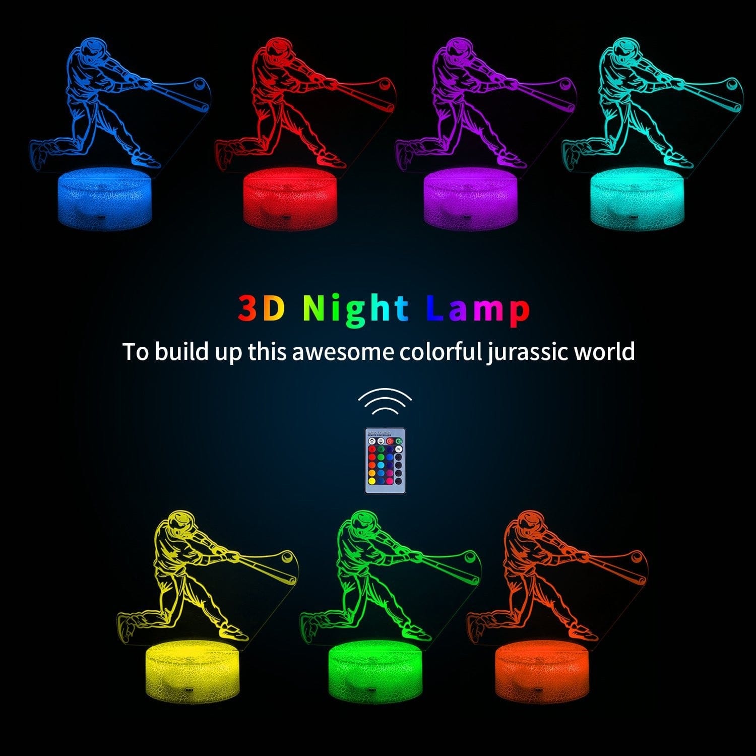 Gift 3D Night Light Touch Remote Control Acrylic Cylindrical Base Light Crack 16 Colors RGB - CLASSY CLOSET BOUTIQUEGift 3D Night Light Touch Remote Control Acrylic Cylindrical Base Light Crack 16 Colors RGB40097788871C4BFF981881AACCCCFFFB