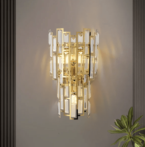 Glam 3-Light Crystal Wall Sconce Golden LED Wall Light for Bedroom Deco - CLASSY CLOSET BOUTIQUEGlam 3-Light Crystal Wall Sconce Golden LED Wall Light for Bedroom DecoHOME, FURNITURE & APPLIANCESDJ49Q144K9DJ49Q144K9gold