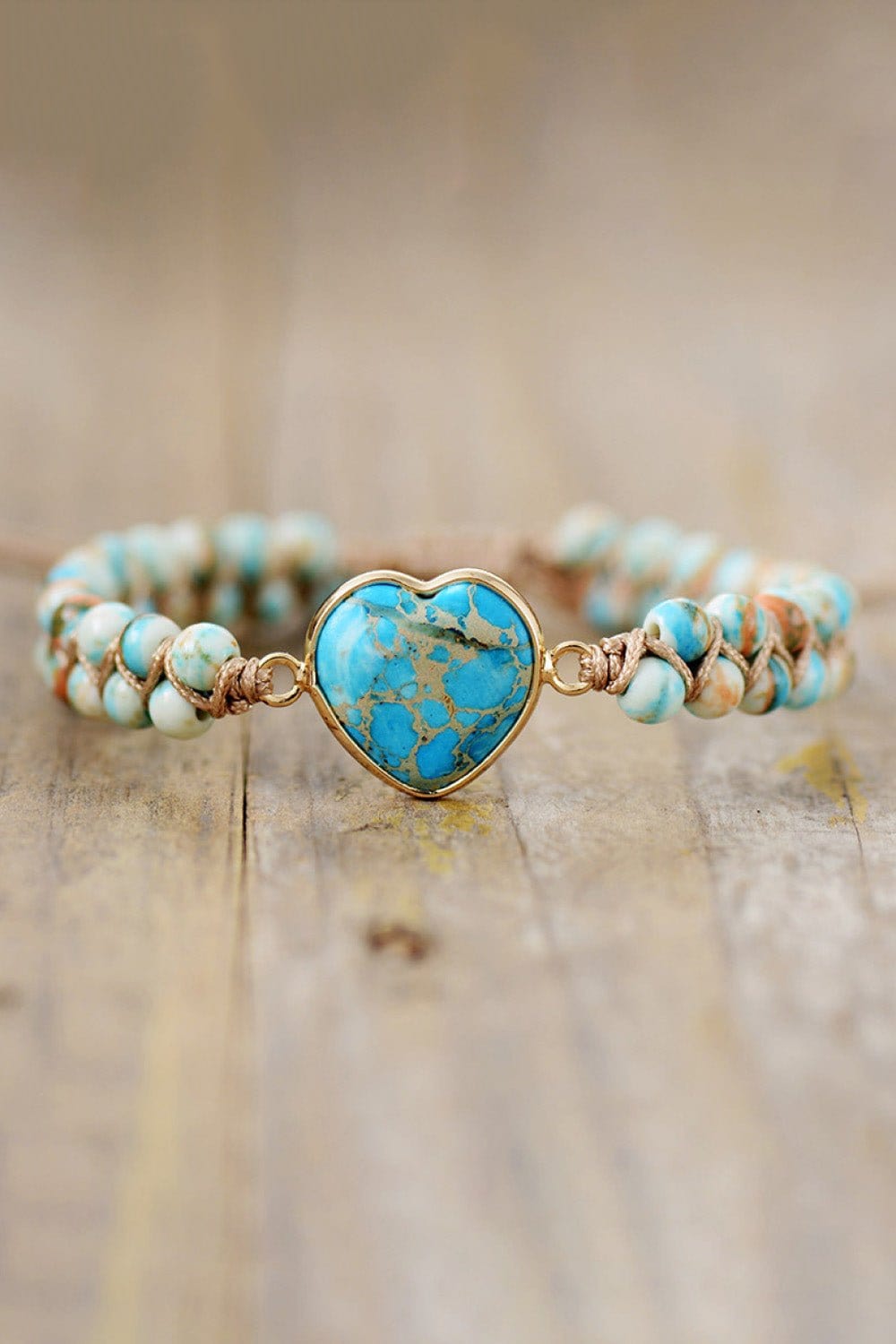 Handmade Heart Shape Natural Stone Bracelet - CLASSY CLOSET BOUTIQUEHandmade Heart Shape Natural Stone Braceletjewelry101300283632012101300283632012Sky BlueOne Size