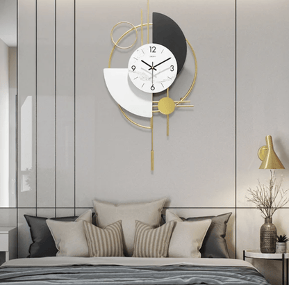 Modern 3D Round Wall Clock Decor Gold Pendulum Geometric Mute Metal Digital Home Clock - CLASSY CLOSET BOUTIQUEModern 3D Round Wall Clock Decor Gold Pendulum Geometric Mute Metal Digital Home ClockDecorative | Wall ClocksJ03JGZ000005J03JGZ000005