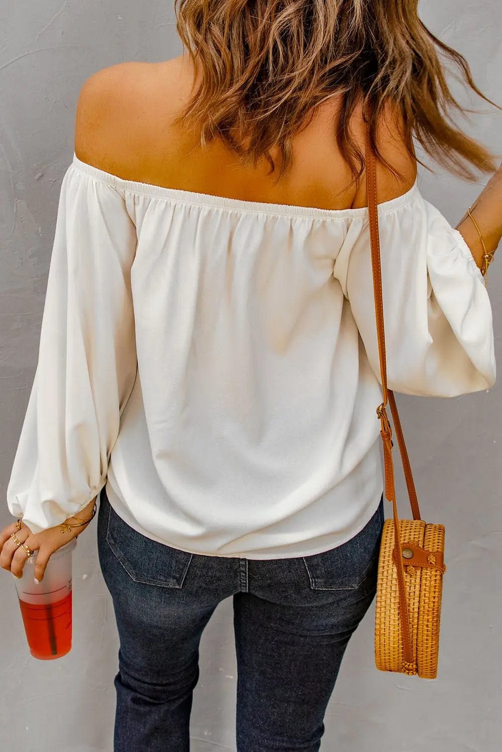 Off-Shoulder Balloon Sleeve Top - CLASSY CLOSET BOUTIQUEOff-Shoulder Balloon Sleeve TopApparel & Accessories100100718766894WhiteS