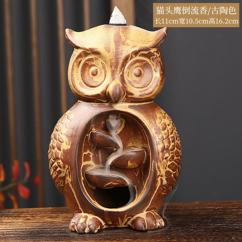 Owl New Back Flow Incense Burner Ceramic Incense Road Ornaments Aromatherapy Stove Back Flow Incense Burner - CLASSY CLOSET BOUTIQUEOwl New Back Flow Incense Burner Ceramic Incense Road Ornaments Aromatherapy Stove Back Flow Incense BurnerEperloFD6EBD63256B43C283937B3B71BE429AAncient Pottery Yellow