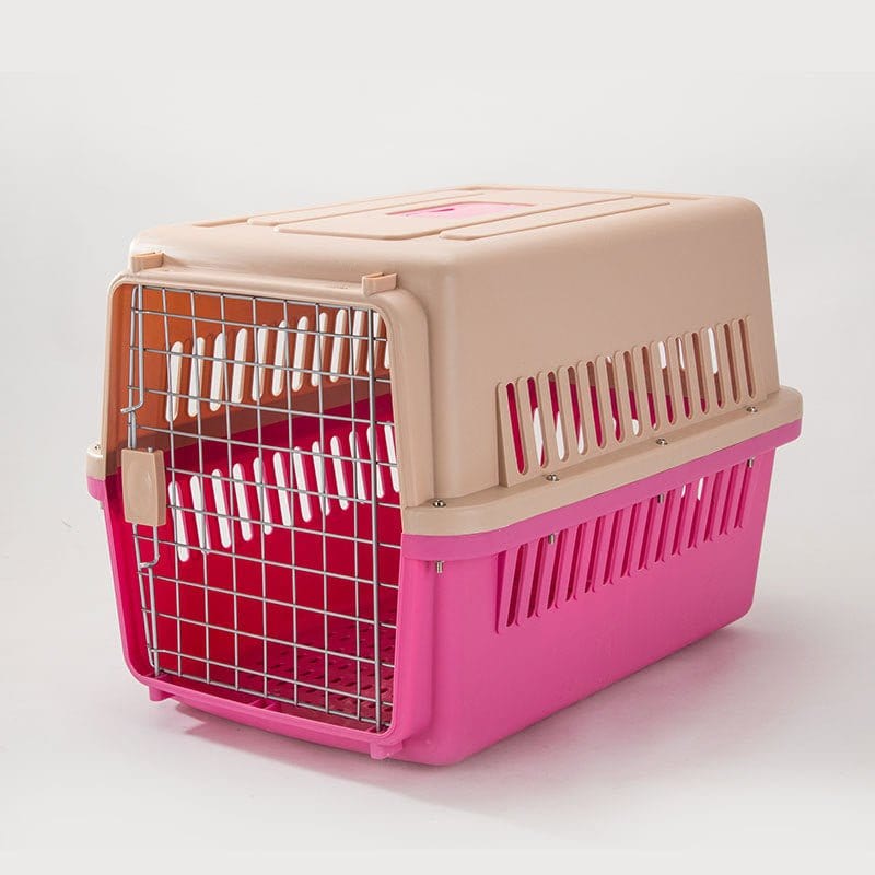 Pet Aviation Box Dog Large Car Dog Cage Checked Small, Medium and Large Dog and Cat Cage Portable Out - CLASSY CLOSET BOUTIQUEPet Aviation Box Dog Large Car Dog Cage Checked Small, Medium and Large Dog and Cat Cage Portable OuteperloAEB04600C647426D8C2F0F86CFD5663BRoseoS-1 (12 Kg Dogs And Cats Recommended)