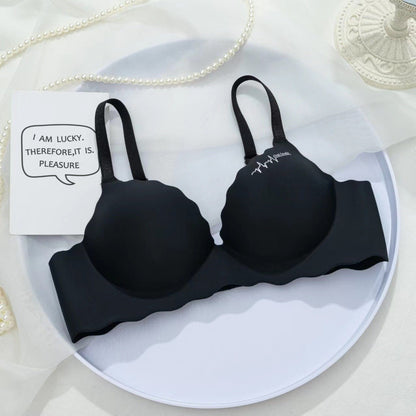 The New British Letters Underwear Girls a Thickening No Steel Ring Adjustment Type Gathering No Trace Bra - CLASSY CLOSET BOUTIQUEThe New British Letters Underwear Girls a Thickening No Steel Ring Adjustment Type Gathering No Trace Braeperlo00C38B7352704FBAA2CC78B207FA82D5Black32/70AB